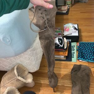 Haven’t worn in a while - thigh high boots!!!